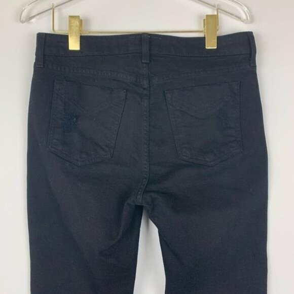 Derek Lam Denim Gia‎ Mid Rise Cropped Flare 28 Black Fray - Picture 5 of 8